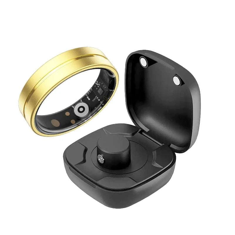 Health Monitor Smart Rings Sleep Sports Fitness Multiple Function Modes Tracking Heart Rate Blood Oxygen Ring 5ATM Waterproof