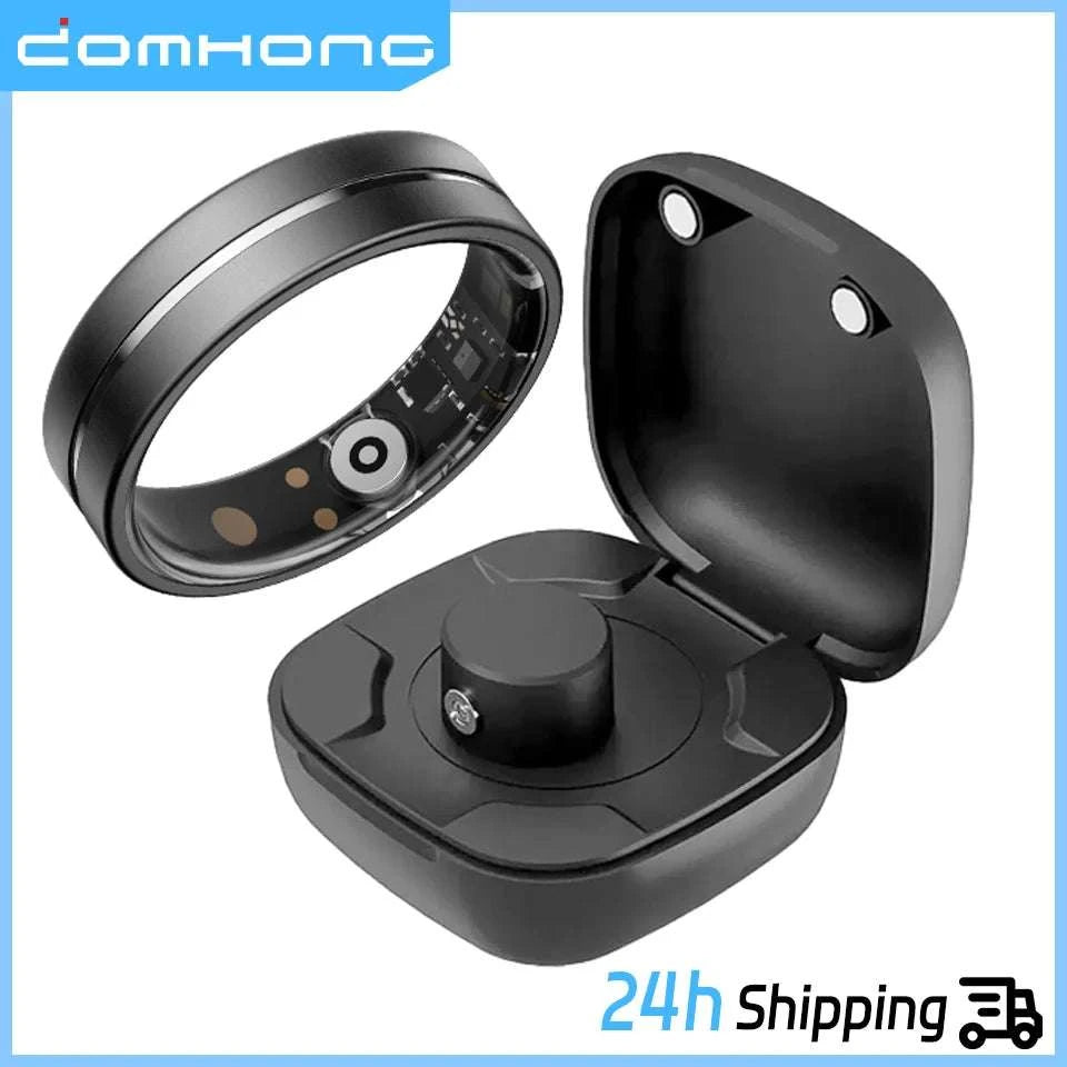 Health Monitor Smart Rings Sleep Sports Fitness Multiple Function Modes Tracking Heart Rate Blood Oxygen Ring 5ATM Waterproof
