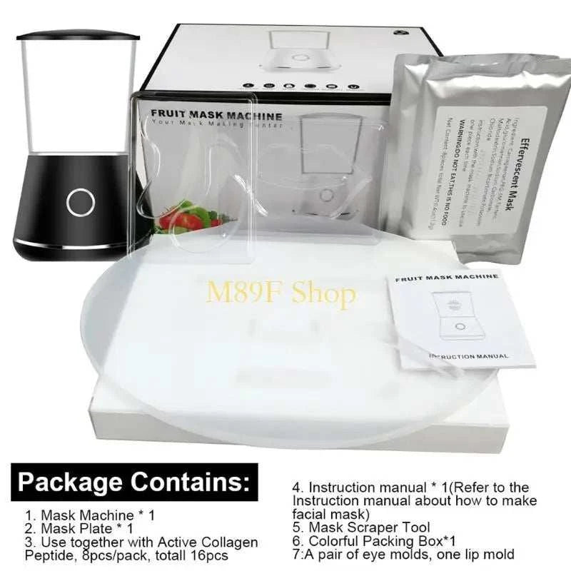 2025 DIY Auto Face Mask Maker Machine Fruit Vegetable Natural Collagen for Facial Car