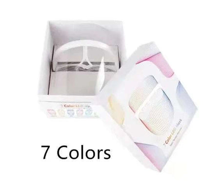 2025 Rechargeable 7 Colours LED Light Therapy Face Beauty Facial Devices Red Light Therapy Skin Care Led Mask Home Use Beauty Devices