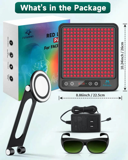 Astarexin Red Light Therapy Panel Device LED Facial Anti-inflammatory Skin Care Light 660nm850nm Lamp for Anti-Aging Pain Relief
