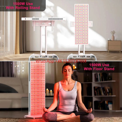 2025 High Quality 1500W Full Body Pain Relief Red Therapy Light Panel for Salon SPA Sauna 5 Wavelength 630/660/810/830/850nm