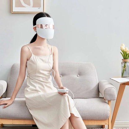 2026 LED Red Light Therapy A7-IR Face Mask Infrared Light Skin Collagen Wrinkles Removal