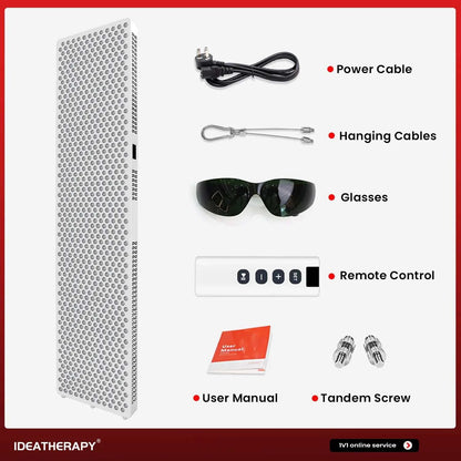 2026 IDEATHERAPY RLPRO1200 480/590/630/660/670/810/830/850/1060nm Use For Body Relief Pain Red Light Therapy Panel