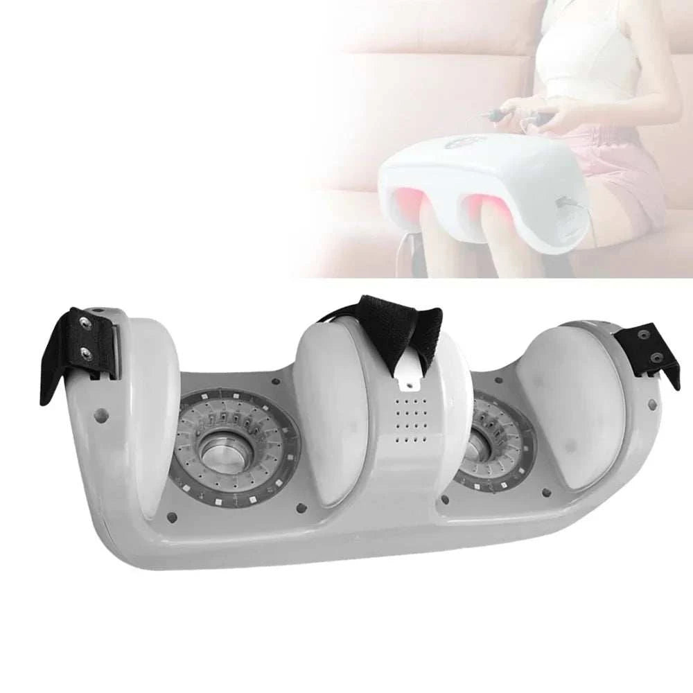 Best Price Pain Relief Joint Massage Machine Blue and Red Light Therapy Physiotherapy Hot Compress Knee Massager With Heat Whole