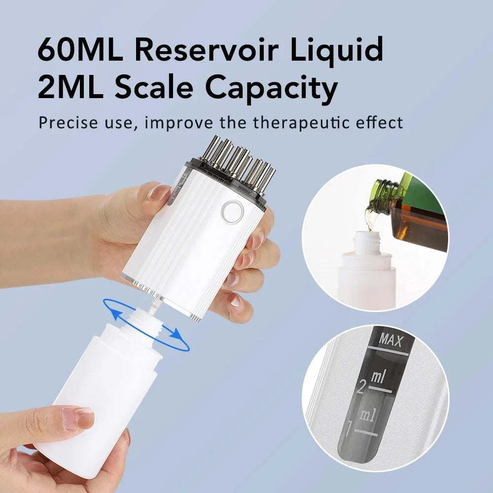 Smart Phone Visual Scalp Applicator Liquid Comb EMS Red Light Therapy Hair Growth Oil Applicator Massage Comb Wireless Scalp Hair Analyzer