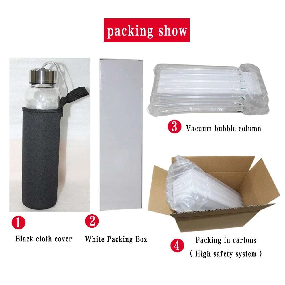Natural Quartz Irregularity Crystal Gravel Bottle Glass Water Gravel Stone Cup Gift giving Drinkware