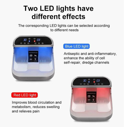 PEMF Terahertz Therapy Plus Red and blue light 2in1 P90 P100 Foot Spa Remote Control Wireless PEMF Massager Health Care