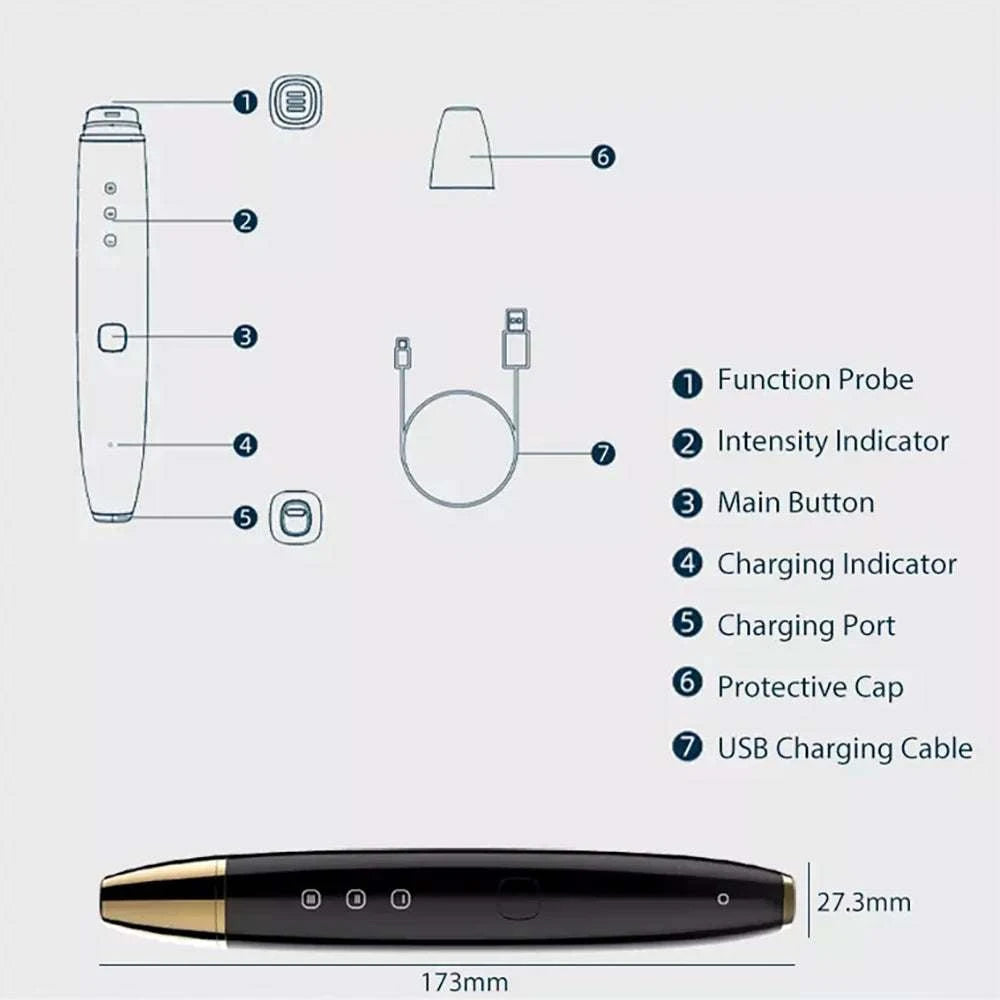 Radio Frequency For Eyes Massage Anti Wrinkles Pen RF Lifting Red Light Therapy Portable Facial Appliances For Beauty