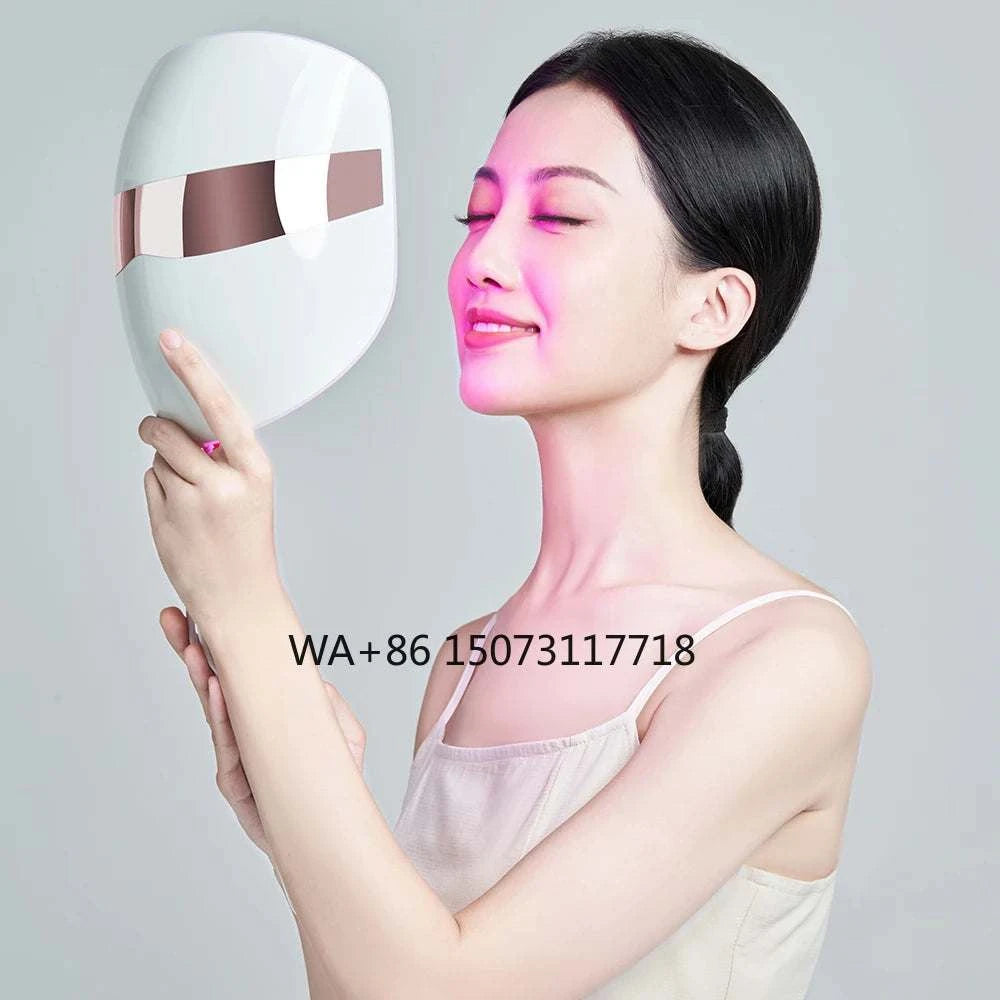 2026 LED Red Light Therapy A7-IR Face Mask Infrared Light Skin Collagen Wrinkles Removal