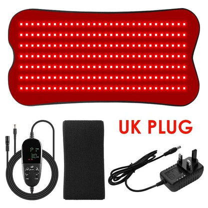Red Infrared Light Therapy Pad LED Beauty Devices 210pcs LED Bead Red Light Belt for Face and Body Back Knee Hands Feet Relief
