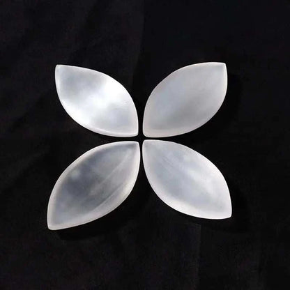 Selenite Tray Crystal Charging Plate Bowl Natural Gypsum Recharging Station For Healing Stones Meditation Cleansing Smudging