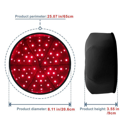 Red Light Therapy Hat Near Infrared Device LED Treatment Helmet for Hair Growth Cap Prevant Loss Head Relaxation Relief Scalp