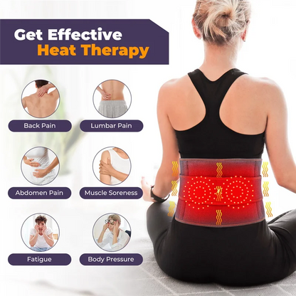 Red Light For Body Infrared Therapy Heating Belt Thermal Massage Waist Massager For Enhanced Comfort-CLIM