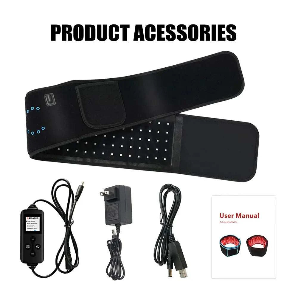 2026 ADVASUN Home Use 660nm 850nm Red Light Therapy Infrared Belt Wrap Belt Led Red Light Therapy Belt