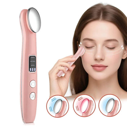 Vibration Red Light Eye Massager Pen Hot Compress Beauty Anti Wrinkles Eye Lifting Wand Eye Care for Dark Circles Eye Bag Reduce
