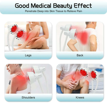 Far Infrared Light Therapy Lamp 275W Red Light Therapy Heat Lamp For Pain Relief 360° Rotatable Adjustable Light Therapy Tool