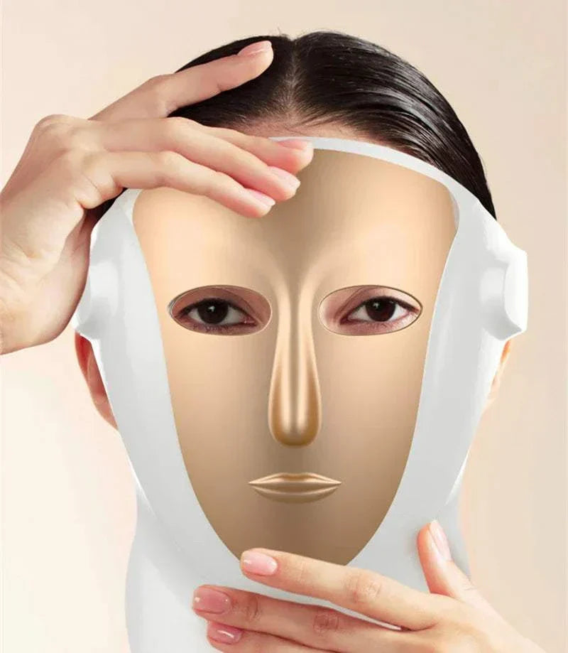 New Arrival 2024 red light therapy facial mask neck, photon 850nm far infrared LED for beauty treatment.