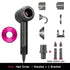 1.8m leafless hair dryer with accessories, strong power for quick drying, travel-friendly.