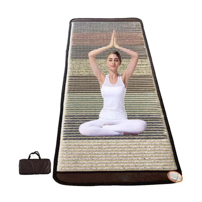 PEMF Mats - Electromagnetic Crystal Yoga Amethyst Jade Tourmaline Mattress for Relaxation and Circulation.