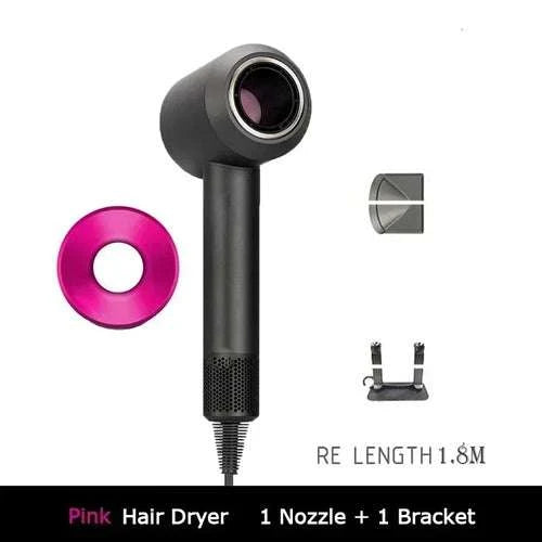 1.8m Leafless Hair Dryer with strong power, quick dry technology, compact design, and travel-friendly features.
