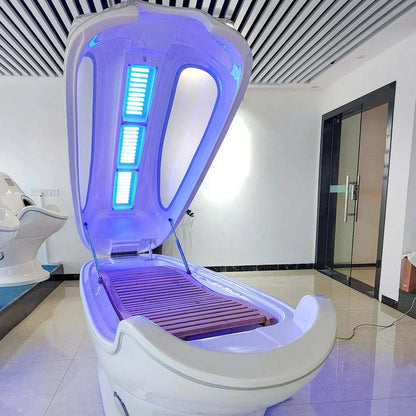 2025 Acrylic 7 colour Far Infrared Wet Steam Ozone Sauna Spa Capsule Weight Loss And Detox Skin Rejuvenation Red Light Therapy Spa Bed Pod