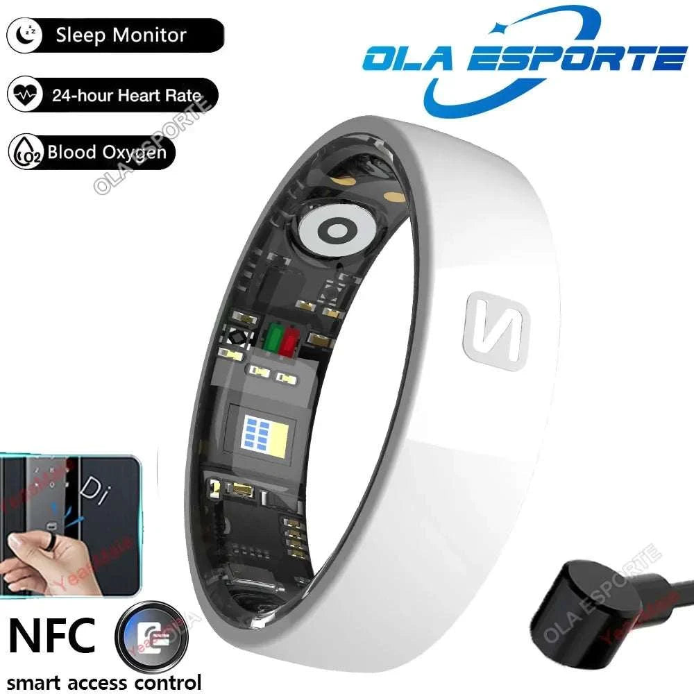 NFC Sport Smart Ring Waterproof Health Monitor Ceramic SmartRing Sleep Monitor Smart Control Photo AI FamilyRing for Ring