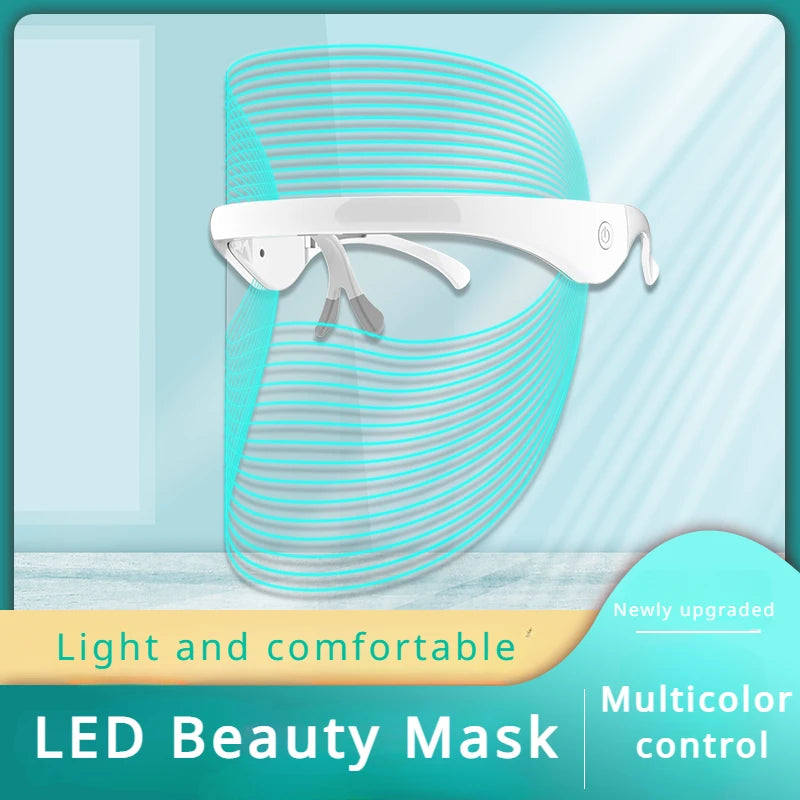 2025 Rechargeable 7 Colours LED Light Therapy Face Beauty Facial Devices Red Light Therapy Skin Care Led Mask Home Use Beauty Devices
