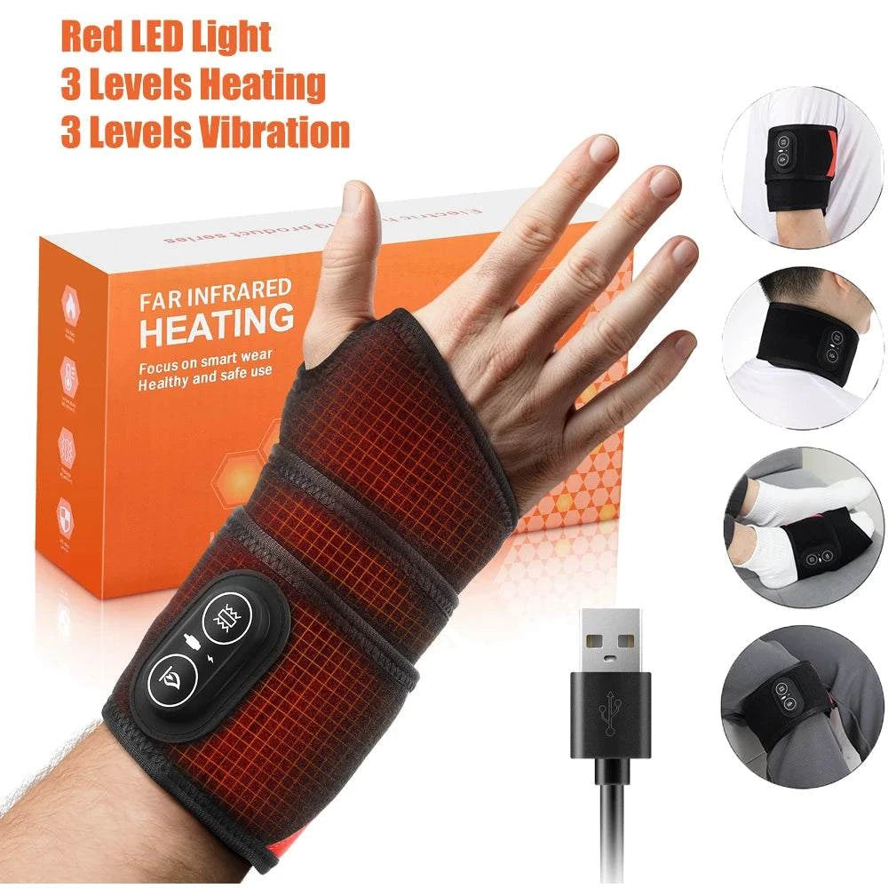 Red Light Therapy Wristband Infrared Massage Belt Ankle Massager Wrist Wraps Support Brace Relieve Tenosynovitis Muscle Strain