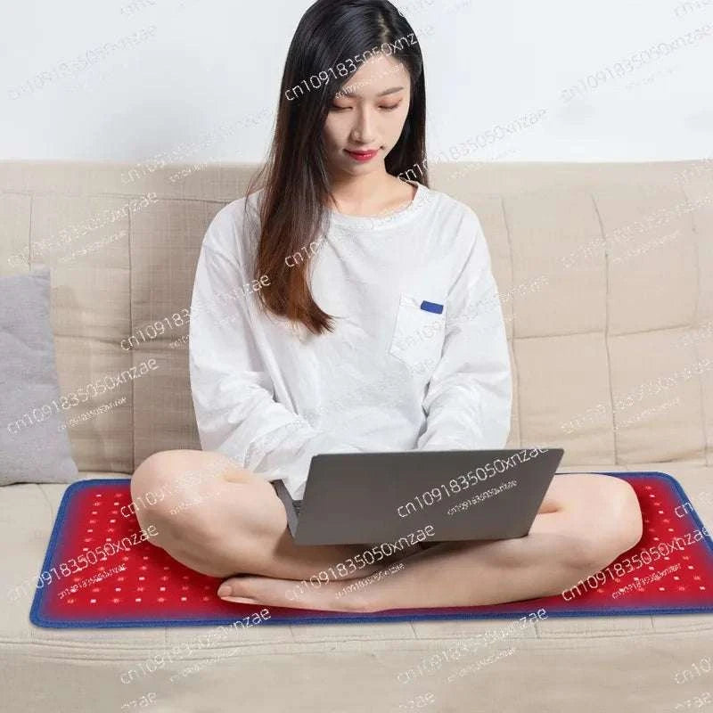 2026 Red Light Cushion Mattress Yoga Mat LED Beauty Mat Therapy Massage Full Body  Heat Therapy Back Support Waist Support Mat