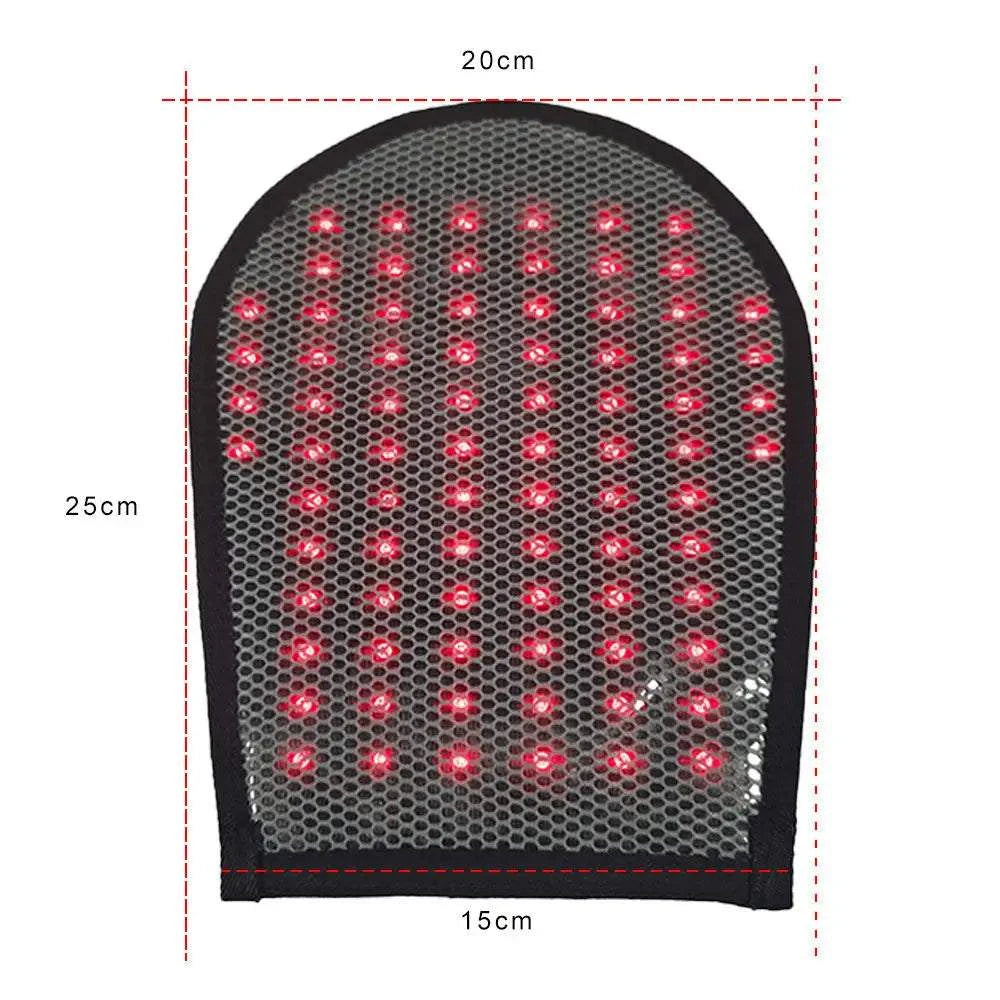 Wireless Rechargeable 660&amp; 850 nm Red &amp; Infrared Light Therapy Glove For Hand Arthritis Fingers Wrist Pain Relief Mitten Glove