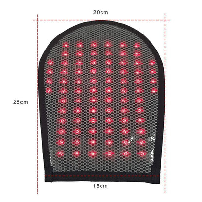 Wireless Rechargeable 660&amp; 850 nm Red &amp; Infrared Light Therapy Glove For Hand Arthritis Fingers Wrist Pain Relief Mitten Glove