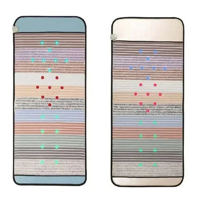 Rainbow Gemstones Far Infrared Heat Pemf Mats Red Light Photon Therapy Mat Chakra Pemf Mat