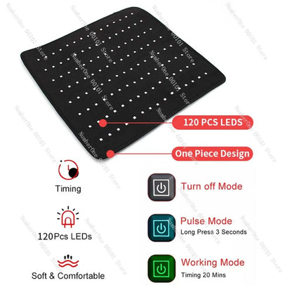 2026 850nm 660nm Flexible Wearable Pain Relief Pet Horse Used Infrared Pad Red Infrared Light Therapy Belt