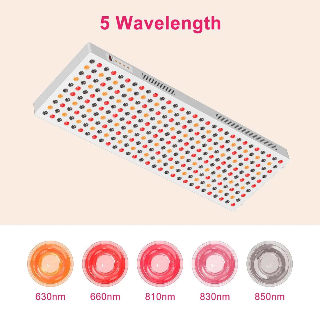 2025 High Quality 1500W Full Body Pain Relief Red Therapy Light Panel for Salon SPA Sauna 5 Wavelength 630/660/810/830/850nm