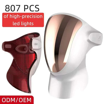 2026 New Arrival Care Facial Neck Breast Rejuvenation ABS Far Red Orange Blue Light Therapy Led Face Mask