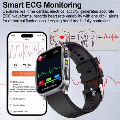 2025 New Sapphire Glass Laser Treatment Smart Watch Men Non invasive Health