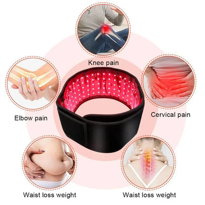 2026 ADVASUN Home Use 660nm 850nm Red Light Therapy Infrared Belt Wrap Belt Led Red Light Therapy Belt
