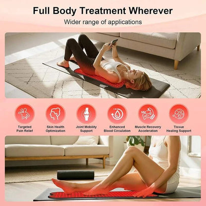 Red Infrared Light Therapy Pad LED Beauty Devices 210pcs LED Bead Red Light Belt for Face and Body Back Knee Hands Feet Relief