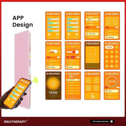 2026 IDEATHERAPY RLPRO1200 480/590/630/660/670/810/830/850/1060nm Use For Body Relief Pain Red Light Therapy Panel