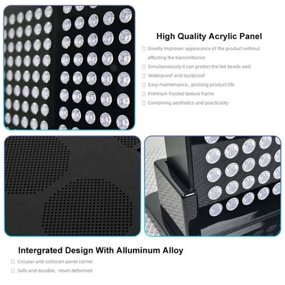 AZURE RH3600 Infrared Device with 7 Wavelengths 660nm 850nm 940nm Whole Body PDT Machine Led Red Light Therapy Panel Face Head