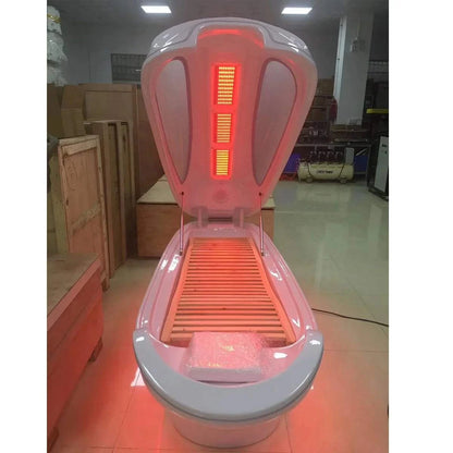 2025 Acrylic 7 colour Far Infrared Wet Steam Ozone Sauna Spa Capsule Weight Loss And Detox Skin Rejuvenation Red Light Therapy Spa Bed Pod